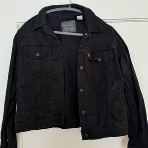 black denim jacket